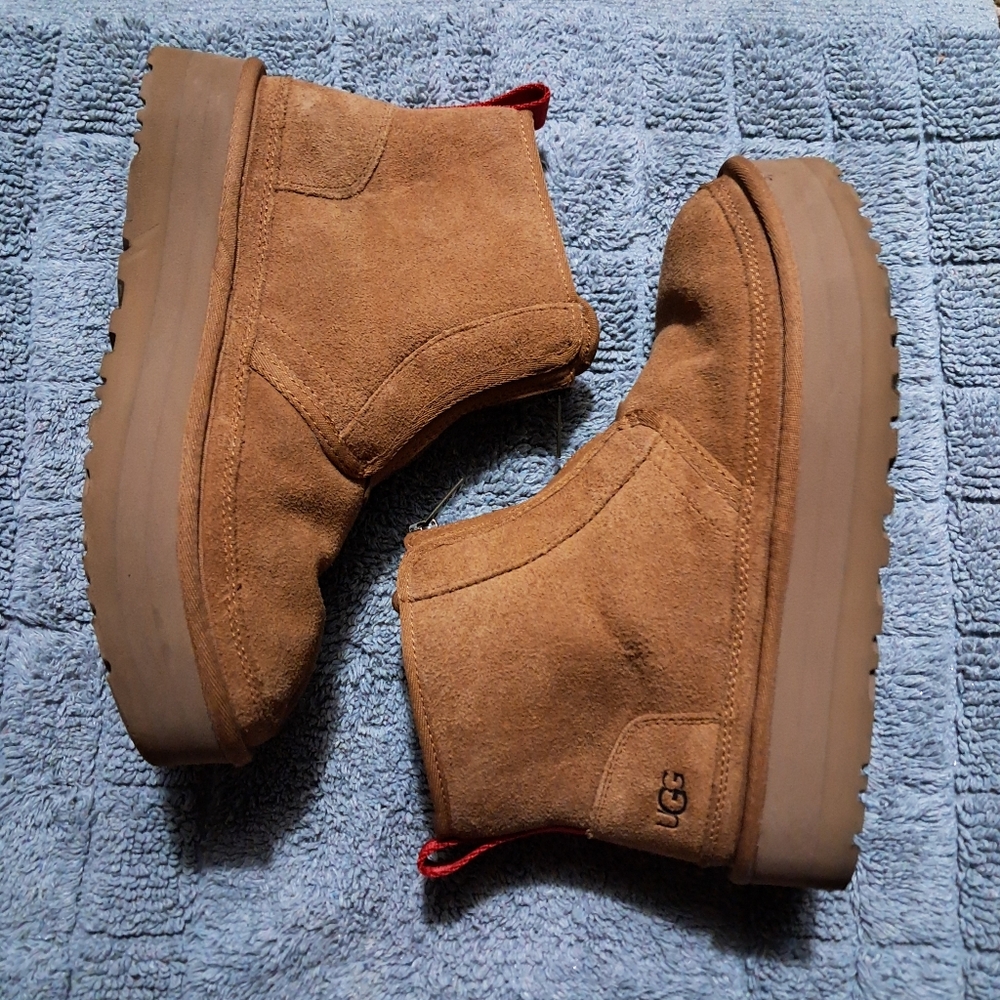 UGG Tan Suede Ankle Boots